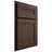 Shiloh Cabinetry Partial Overlay Scottsdale White Oak Quarter Sawn Braun Door