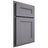 Shiloh Cabinetry Partial Overlay Scottsdale White Oak Quarter Sawn Cadet Door