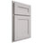 Shiloh Cabinetry Partial Overlay Scottsdale White Oak Quarter Sawn Cotton Door