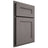 Shiloh Cabinetry Partial Overlay Scottsdale White Oak Quarter Sawn Flagstone Door