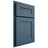 Shiloh Cabinetry Partial Overlay Scottsdale White Oak Quarter Sawn Hudson Door