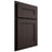 Shiloh Cabinetry Partial Overlay Scottsdale White Oak Quarter Sawn Morel Door