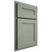 Shiloh Cabinetry Partial Overlay Scottsdale White Oak Quarter Sawn Moss Door
