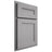 Shiloh Cabinetry Partial Overlay Scottsdale White Oak Quarter Sawn Stratus Door