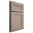 Shiloh Cabinetry Partial Overlay Scottsdale White Oak Quarter Sawn Whitewash Door