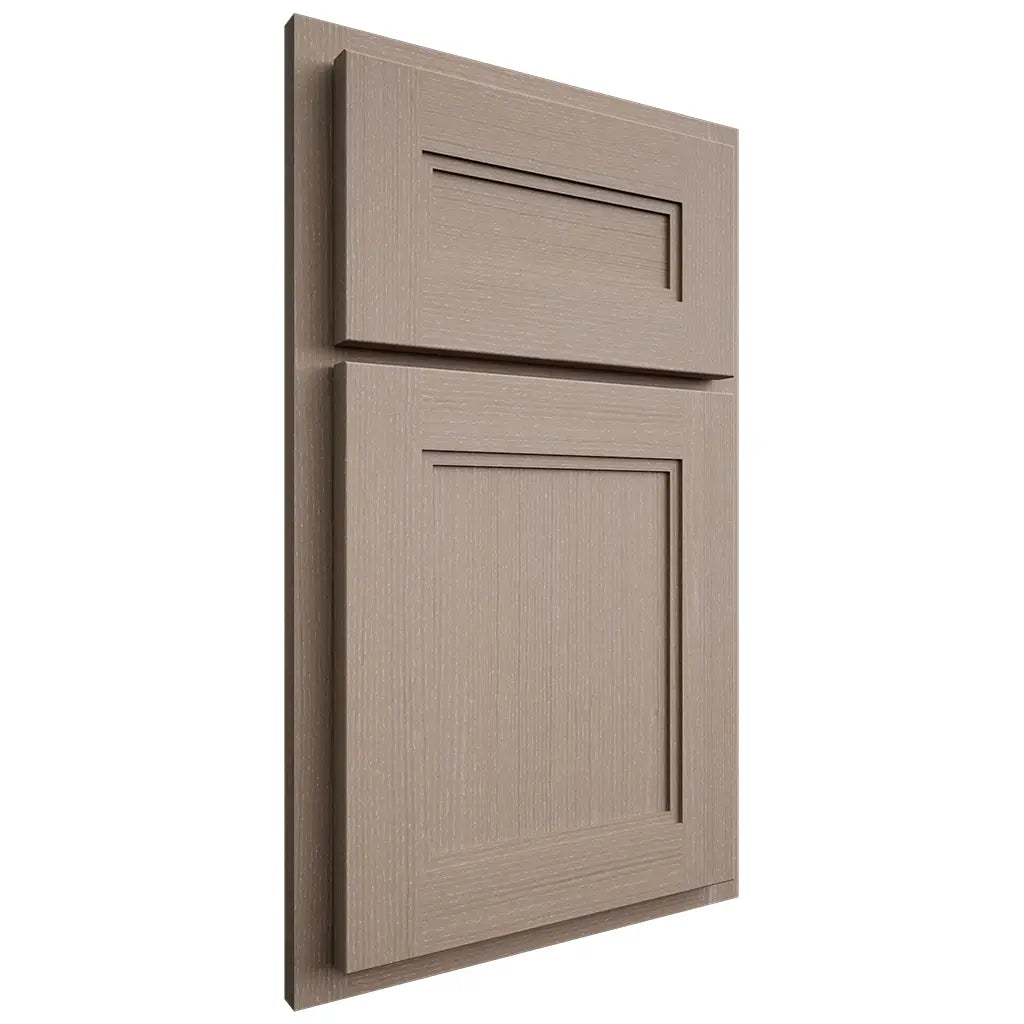 Shiloh Cabinetry Partial Overlay Scottsdale White Oak Quarter Sawn Whitewash Door