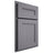 Shiloh Cabinetry Partial Overlay Scottsdale White Oak Rift Cut Cadet Door