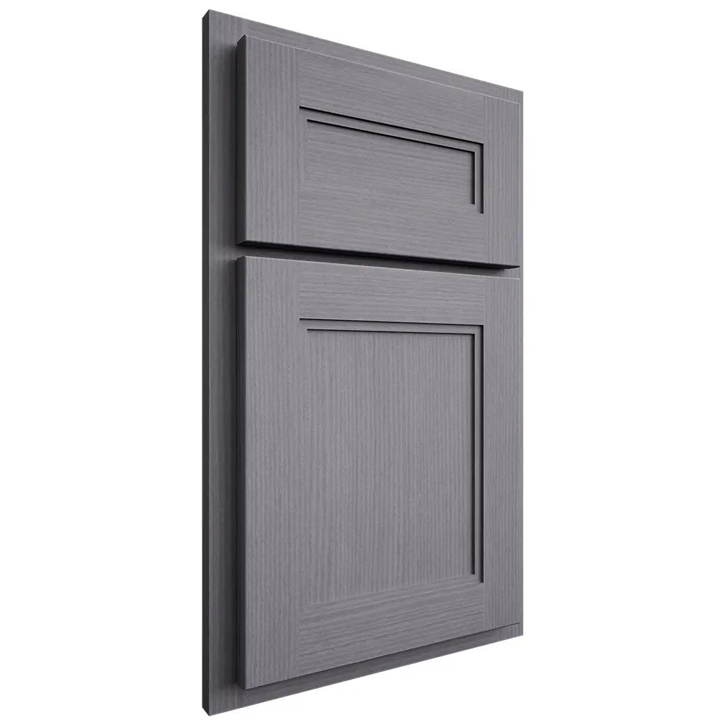 Shiloh Cabinetry Partial Overlay Scottsdale White Oak Rift Cut Cadet Door