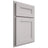 Shiloh Cabinetry Partial Overlay Scottsdale White Oak Rift Cut Cotton Door