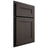 Shiloh Cabinetry Partial Overlay Scottsdale White Oak Rift Cut Creekside Door