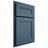 Shiloh Cabinetry Partial Overlay Scottsdale White Oak Rift Cut Hudson Door