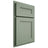 Shiloh Cabinetry Partial Overlay Scottsdale White Oak Rift Cut Moss Door
