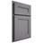 Shiloh Cabinetry Partial Overlay Scottsdale White Oak Rift Cut Sterling Door