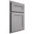 Shiloh Cabinetry Partial Overlay Scottsdale White Oak Rift Cut Stratus Door