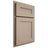 Shiloh Cabinetry Partial Overlay Scottsdale White Oak Rift Cut Straw Door