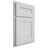 Shiloh Cabinetry Partial Overlay Scottsdale One Paintable Arctic Door