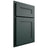 Shiloh Cabinetry Partial Overlay Scottsdale One Paintable Billiard Green Door