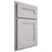 Shiloh Cabinetry Partial Overlay Scottsdale One Paintable Light French Gray Door