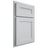 Shiloh Cabinetry Partial Overlay Scottsdale One Paintable Niebla Azul Door