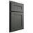 Shiloh Cabinetry Partial Overlay Scottsdale One Paintable Pewter Green Door