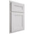 Shiloh Cabinetry Partial Overlay Scottsdale One Paintable Polar Door