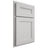Shiloh Cabinetry Partial Overlay Scottsdale One Paintable Repose Gray Door