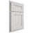 Shiloh Cabinetry Partial Overlay Scottsdale One Paintable Soft White Door