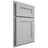 Shiloh Cabinetry Partial Overlay Scottsdale One Paintable Unusual Gray Door