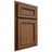 Shiloh Cabinetry Partial Overlay Shelby Alder Plain Cut Cola Door