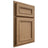 Shiloh Cabinetry Partial Overlay Shelby Alder Plain Cut Dusty Road Door