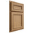 Shiloh Cabinetry Partial Overlay Shelby Alder Plain Cut Natural Door