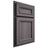 Shiloh Cabinetry Partial Overlay Shelby Hickory Plain Cut Cadet Door