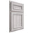 Shiloh Cabinetry Partial Overlay Shelby Hickory Plain Cut Cotton Door