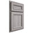 Shiloh Cabinetry Partial Overlay Shelby Hickory Plain Cut Stratus Door