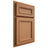 Shiloh Cabinetry Partial Overlay Shelby Maple Plain Cut Cashmere Door