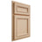 Shiloh Cabinetry Partial Overlay Shelby Maple Plain Cut Natural Door
