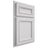 Shiloh Cabinetry Partial Overlay Shelby Paintable Arctic Door