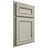 Shiloh Cabinetry Partial Overlay Shelby Paintable Clary Sage Door