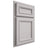 Shiloh Cabinetry Partial Overlay Shelby Paintable Light French Gray Door