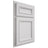 Shiloh Cabinetry Partial Overlay Shelby Paintable Polar Door