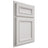 Shiloh Cabinetry Partial Overlay Shelby Paintable Soft White Door