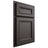 Shiloh Cabinetry Partial Overlay Shelby Paintable Urbane Bronze Door
