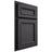 Shiloh Cabinetry Partial Overlay Shelby Poplar Plain Cut Cadet Door