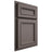 Shiloh Cabinetry Partial Overlay Shelby Poplar Plain Cut Heatherstone Door