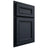 Shiloh Cabinetry Partial Overlay Shelby Poplar Plain Cut Hudson Door