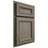 Shiloh Cabinetry Partial Overlay Shelby Poplar Plain Cut Sterling Door