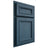 Shiloh Cabinetry Partial Overlay Shelby Red Oak Plain Cut Hudson Door