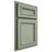 Shiloh Cabinetry Partial Overlay Shelby Red Oak Plain Cut Moss Door