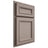 Shiloh Cabinetry Partial Overlay Shelby Red Oak Plain Cut Sterling Door