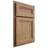 Shiloh Cabinetry Partial Overlay Somerset Alder Plain Cut Dusty Road Door